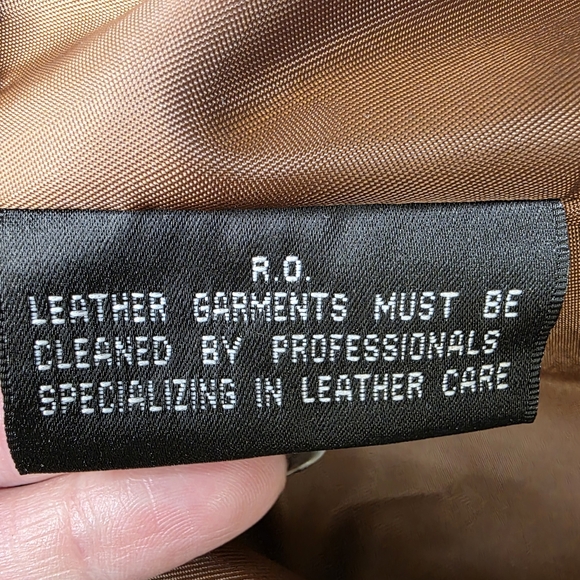 R&D Brand ⏰ Genuine Leather Long Distressed Brown/Caramel Coat Sz L - Picture 11 of 12